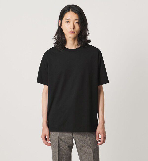 UNITED ARROWS「SARROWS/サローズ オーガニックコットン クルーネック Tシャツ」|Tシャツ・カットソー|BLACK
