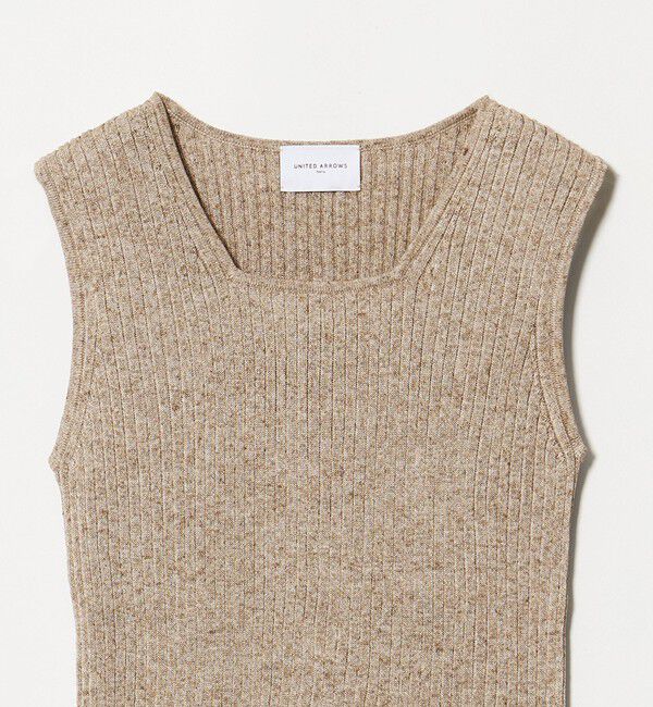 UNITED ARROWS「ノースリーブ カラー ニット ‐ウォッシャブル‐」|ニット・セーター|