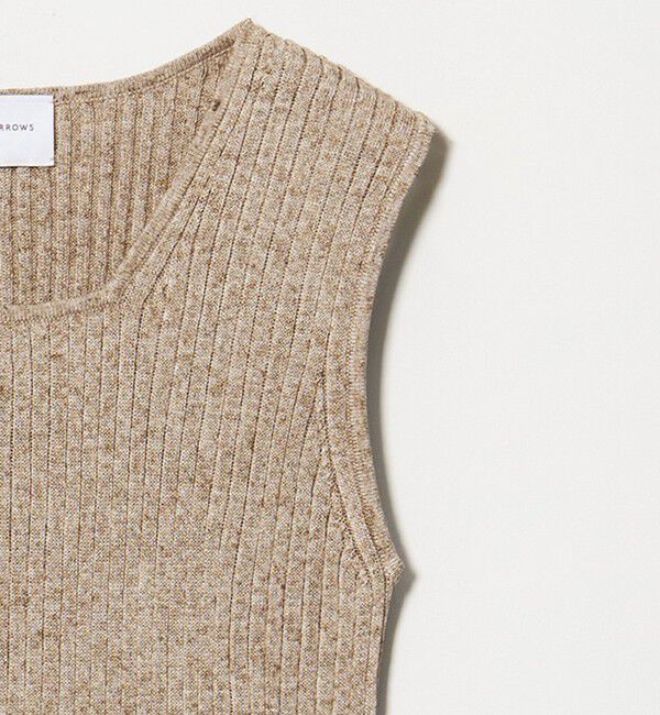 UNITED ARROWS「ノースリーブ カラー ニット ‐ウォッシャブル‐」|ニット・セーター|