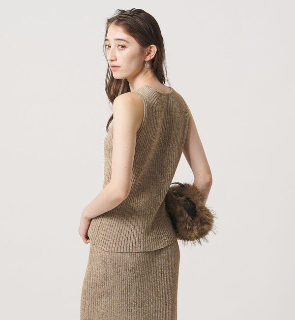 UNITED ARROWS「ノースリーブ カラー ニット ‐ウォッシャブル‐」|ニット・セーター|