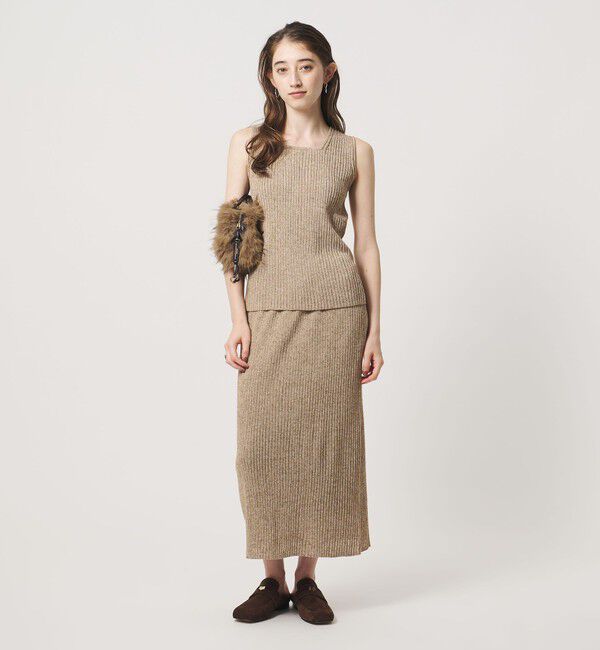 UNITED ARROWS「ノースリーブ カラー ニット ‐ウォッシャブル‐」|ニット・セーター|