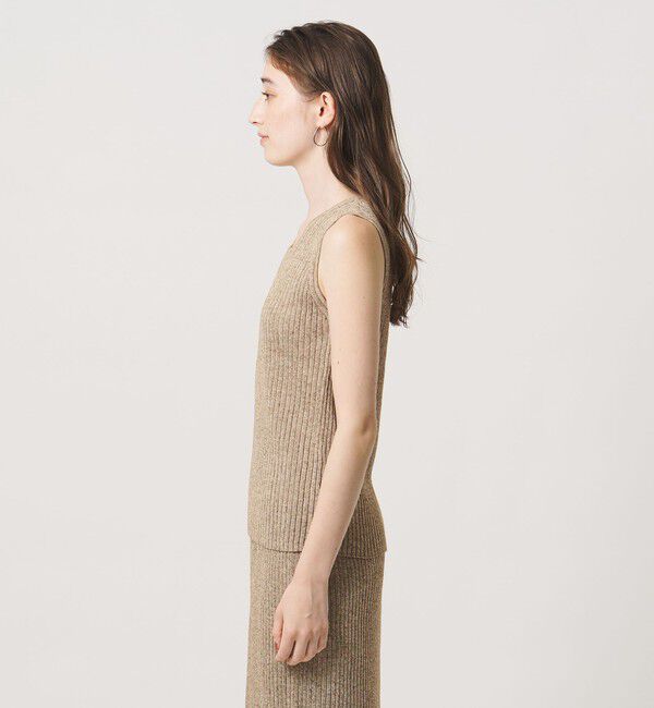 UNITED ARROWS「ノースリーブ カラー ニット ‐ウォッシャブル‐」|ニット・セーター|