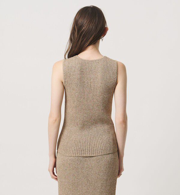 UNITED ARROWS「ノースリーブ カラー ニット ‐ウォッシャブル‐」|ニット・セーター|