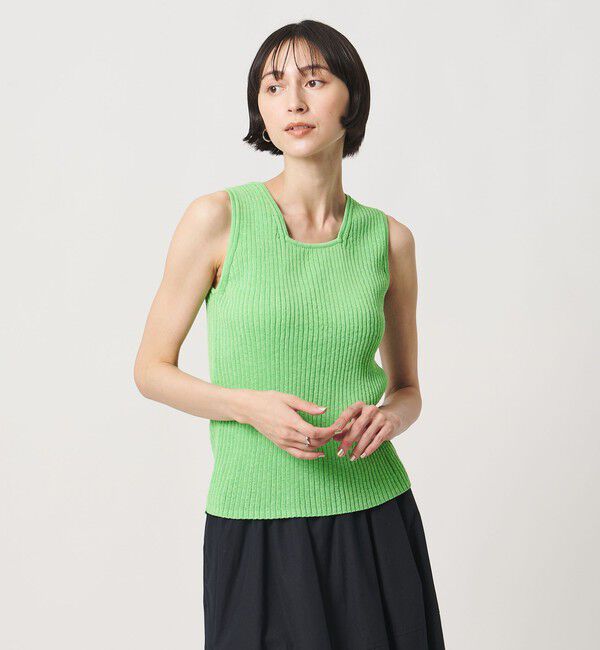 UNITED ARROWS「ノースリーブ カラー ニット ‐ウォッシャブル‐」|ニット・セーター|