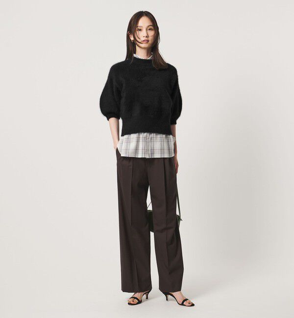 UNITED ARROWS「フォックスカシミヤ パフスリーブ ニット」|ニット・セーター|