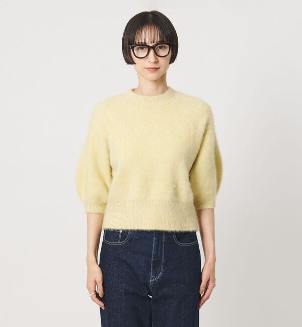 UNITED ARROWS「フォックスカシミヤ パフスリーブ ニット」|ニット・セーター|