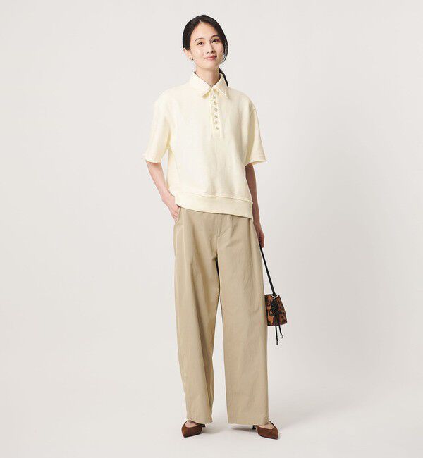 UNITED ARROWS「【別注】＜CINOH＞パールモチーフ スウェット ポロシャツ」|スウェット・ジャージ|