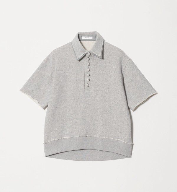 UNITED ARROWS「【別注】＜CINOH＞パールモチーフ スウェット ポロシャツ」|スウェット・ジャージ|