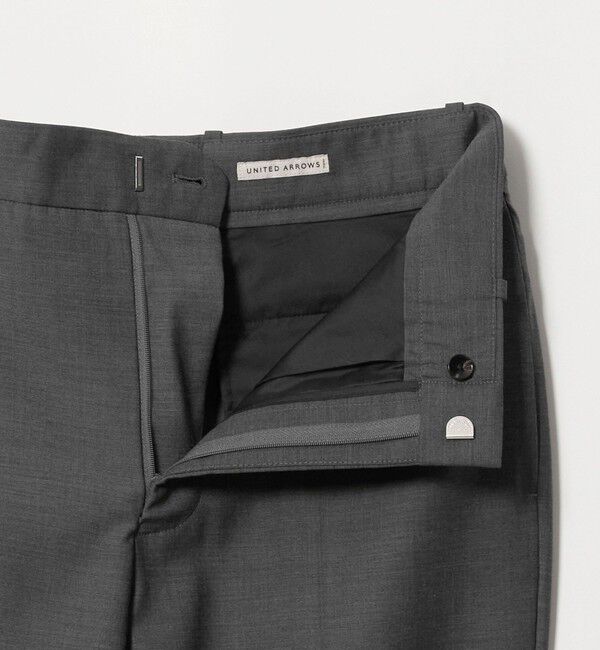 UNITED ARROWS「ワンフォーティ サテン モダンストレート スラックス」|スラックス|