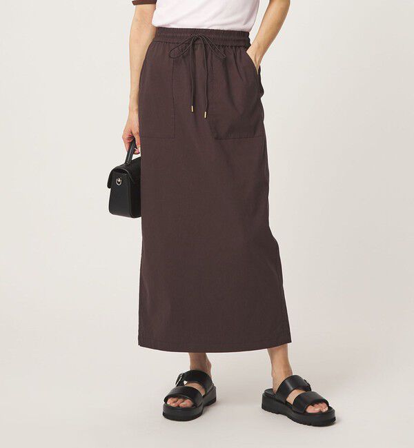 UNITED ARROWS green label relaxing「［size SHORT/TALLあり］オルマイ LI/MIX タイト スカート」|タイト|MD.BROWN