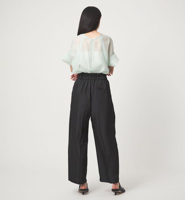 EMMEL REFINES「＜EMMEL REFINES＞EM シアー 2WAY ジップ ブラウス」|シャツ・ブラウス|
