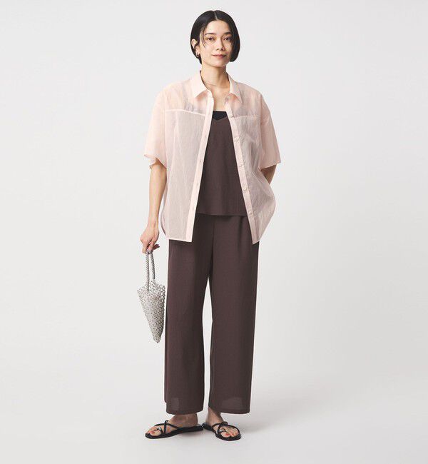 UNITED ARROWS green label relaxing「［size SHORTあり］リボンハイウエストシャツ」|シャツ・ブラウス|