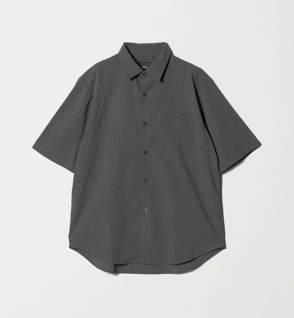 UNITED ARROWS green label relaxing「【WEB限定】JUST fit ウールライク 半袖 シャツ」|シャツ・ブラウス|