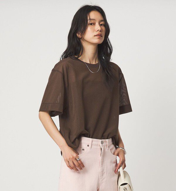 UNITED ARROWS green label relaxing「シアー メッシュ クルーネック プルオーバー カットソー」|Tシャツ・カットソー|