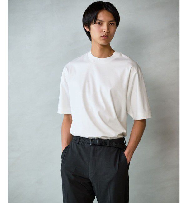 UNITED ARROWS green label relaxing「A+ COOL スムース クルーネック カットソー -接触冷感・抗菌-」|Tシャツ・カットソー|