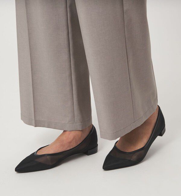 UNITED ARROWS green label relaxing「［size SHORT/TALLあり］トリアセ ワイドストレート パンツ」|スラックス|