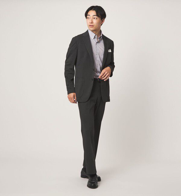 UNITED ARROWS green label relaxing「A+ air オックスジャージ 2B スタンダード セットアップ ジャケット -ウォッシャブル・ストレッチ・通気性-」|テーラードジャケット|