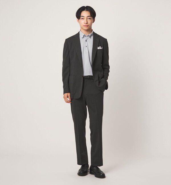 UNITED ARROWS green label relaxing「A+ air オックスジャージ 2B スタンダード セットアップ ジャケット -ウォッシャブル・ストレッチ・通気性-」|テーラードジャケット|