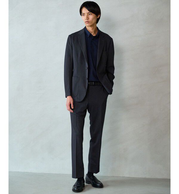 UNITED ARROWS green label relaxing「A+ air オックスジャージ 2B スタンダード セットアップ ジャケット -ウォッシャブル・ストレッチ・通気性-」|テーラードジャケット|