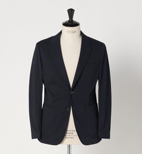 UNITED ARROWS green label relaxing「A+ air オックスジャージ 2B スタンダード セットアップ ジャケット -ウォッシャブル・ストレッチ・通気性-」|テーラードジャケット|