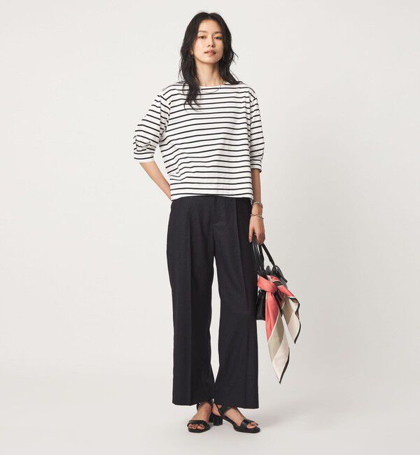 UNITED ARROWS green label relaxing「フォルム スリーブ ボーダー Tシャツ」|Tシャツ・カットソー|