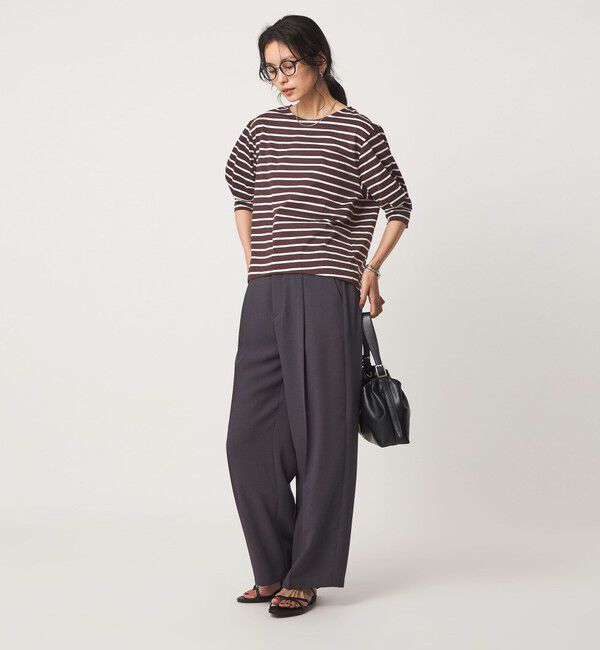 UNITED ARROWS green label relaxing「フォルム スリーブ ボーダー Tシャツ」|Tシャツ・カットソー|