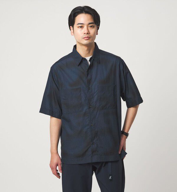 UNITED ARROWS green label relaxing「＜Phospho Graphica＞スプラッシュ パターン レギュラーカラー 半袖シャツ」|シャツ・ブラウス|