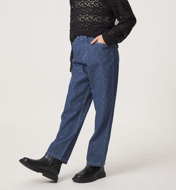 UNITED ARROWS green label relaxing「ドット ガールズ デニム / キッズ 100cm-160cm」|チノ|
