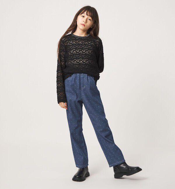 UNITED ARROWS green label relaxing「ドット ガールズ デニム / キッズ 100cm-160cm」|チノ|