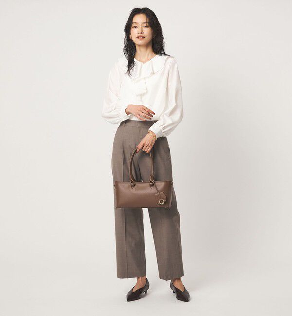 UNITED ARROWS green label relaxing「ラッフル ロングスリーブ ブラウス」|シャツ・ブラウス|