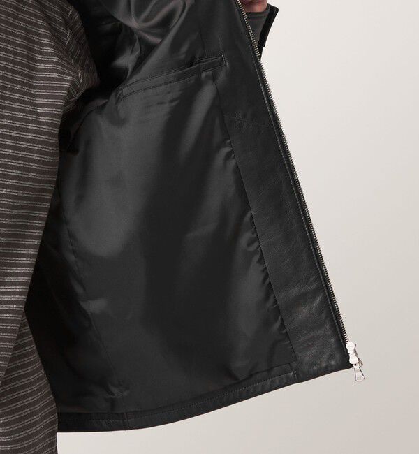 UNITED ARROWS green label relaxing「ラムレザー トラッカー ジップ ブルゾン」|その他|