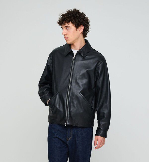 UNITED ARROWS green label relaxing「ラムレザー トラッカー ジップ ブルゾン」|その他|
