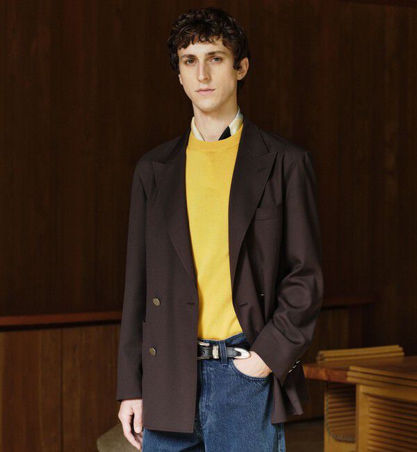 UNITED ARROWS green label relaxing「TW サージ ダブルブレスト PKD ブレザー ジャケット -ストレッチ-」|テーラードジャケット|DK.BROWN