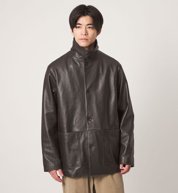 UNITED ARROWS green label relaxing「ラムレザー カバーオール」|その他|