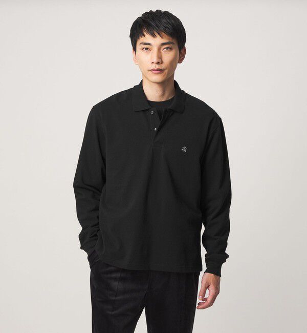 UNITED ARROWS green label relaxing「【別注】＜Brooks Brothers＞GLR カノコ ポロシャツ」|ポロシャツ|BLACK