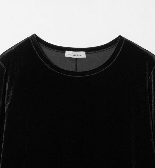 UNITED ARROWS green label relaxing「［size SHORTあり］ベロア ロングスリーブ ワンピース」|ワンピース|