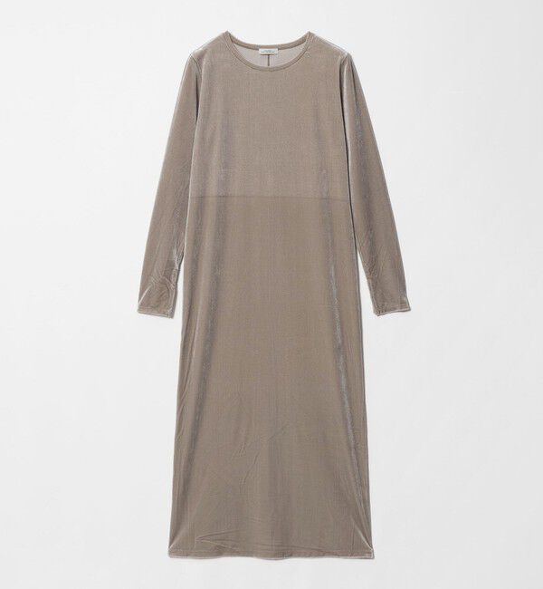 UNITED ARROWS green label relaxing「［size SHORTあり］ベロア ロングスリーブ ワンピース」|ワンピース|