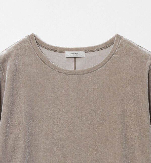 UNITED ARROWS green label relaxing「［size SHORTあり］ベロア ロングスリーブ ワンピース」|ワンピース|