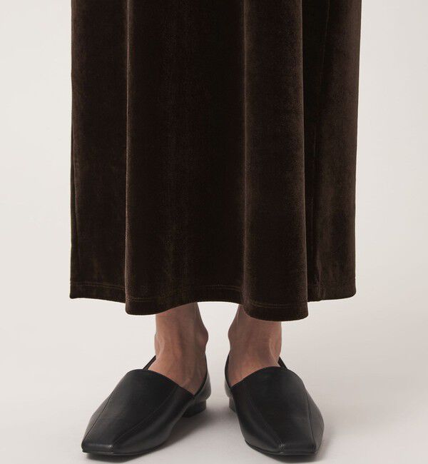 UNITED ARROWS green label relaxing「［size SHORTあり］ベロア ロングスリーブ ワンピース」|ワンピース|