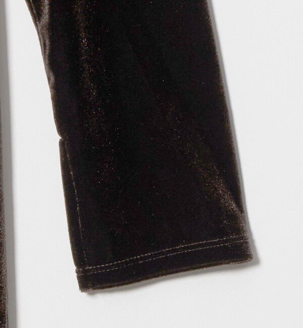 UNITED ARROWS green label relaxing「［size SHORTあり］ベロア ロングスリーブ ワンピース」|ワンピース|