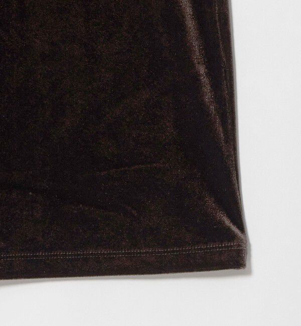 UNITED ARROWS green label relaxing「［size SHORTあり］ベロア ロングスリーブ ワンピース」|ワンピース|