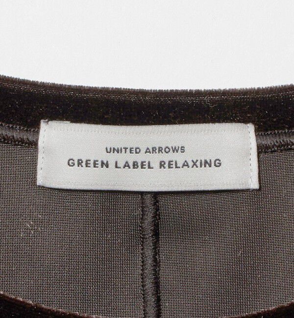 UNITED ARROWS green label relaxing「［size SHORTあり］ベロア ロングスリーブ ワンピース」|ワンピース|