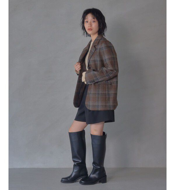 EMMEL REFINES「＜EMMEL REFINES＞EM ミックス ツイード チェック ジャケット」|テーラードジャケット|