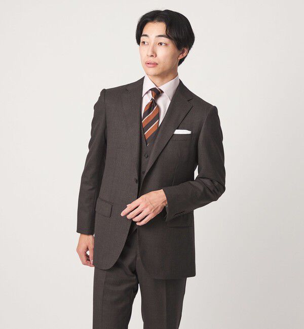 UNITED ARROWS green label relaxing「REDA ハウンドトゥース 2B RV スーツジャケット」|スーツ|DK.BROWN