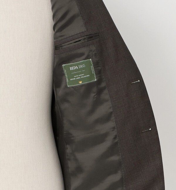 UNITED ARROWS green label relaxing「REDA ハウンドトゥース 2B RV スーツジャケット」|スーツ|