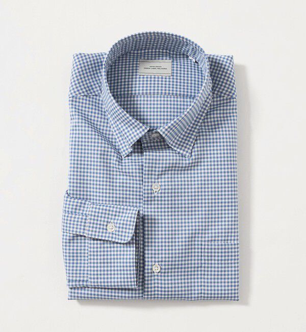 UNITED ARROWS green label relaxing「エブリット コットンオックス ギンガムチェック スナップ ボタンダウン シャツ -イージーアイロン-」|シャツ・ブラウス|COBALT