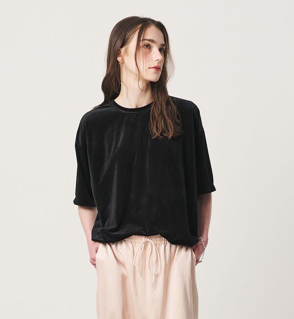 BEAUTY&YOUTH UNITED ARROWS「【WEB限定】シアー ベロア スウェット Tシャツ」|Tシャツ・カットソー|