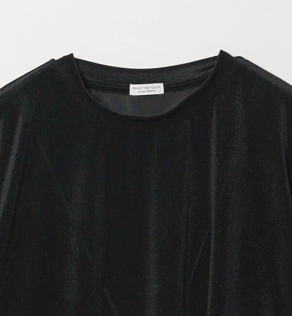 BEAUTY&YOUTH UNITED ARROWS「【WEB限定】シアー ベロア スウェット Tシャツ」|Tシャツ・カットソー|