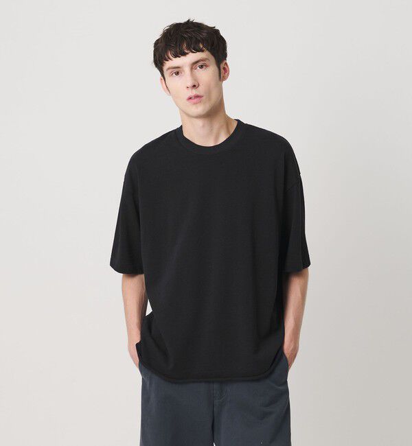 BEAUTY&YOUTH UNITED ARROWS「ネップ コットン カットオフ クロップド Tシャツ」|Tシャツ・カットソー|