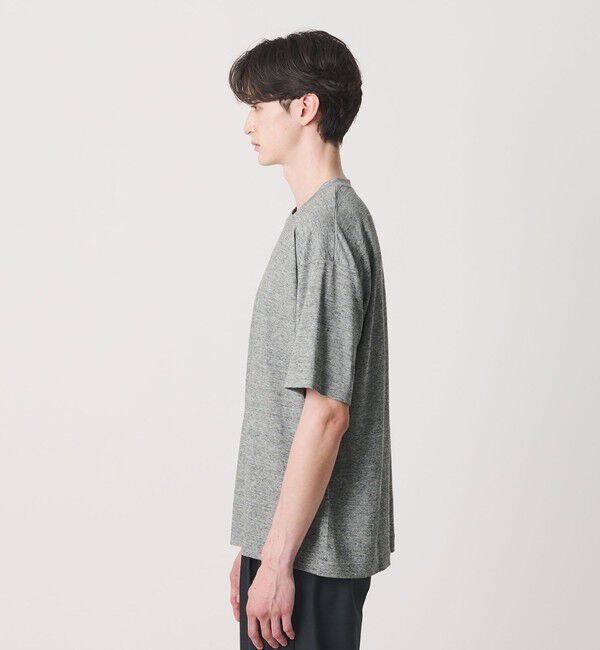 BEAUTY&YOUTH UNITED ARROWS「リネン テクスチャード クルーネック Tシャツ」|Tシャツ・カットソー|